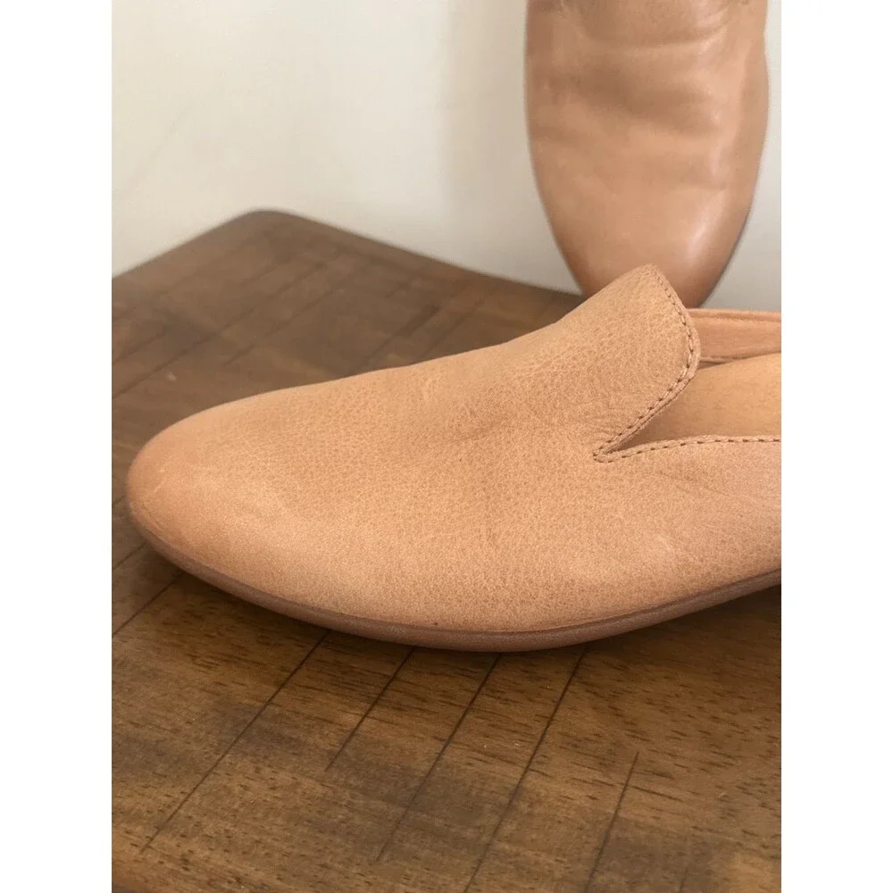 Dansko Women’s 39 Tan Leather Backless Loafer Mules Slip On Comfort Shoes